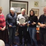 Over 40's Bonspiel Challenge Winners: Tommy Campbell, Tony Tierney, Charlotte Tierney, Phil Barton.